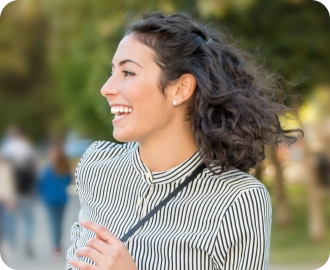 Photo of a woman in the street
